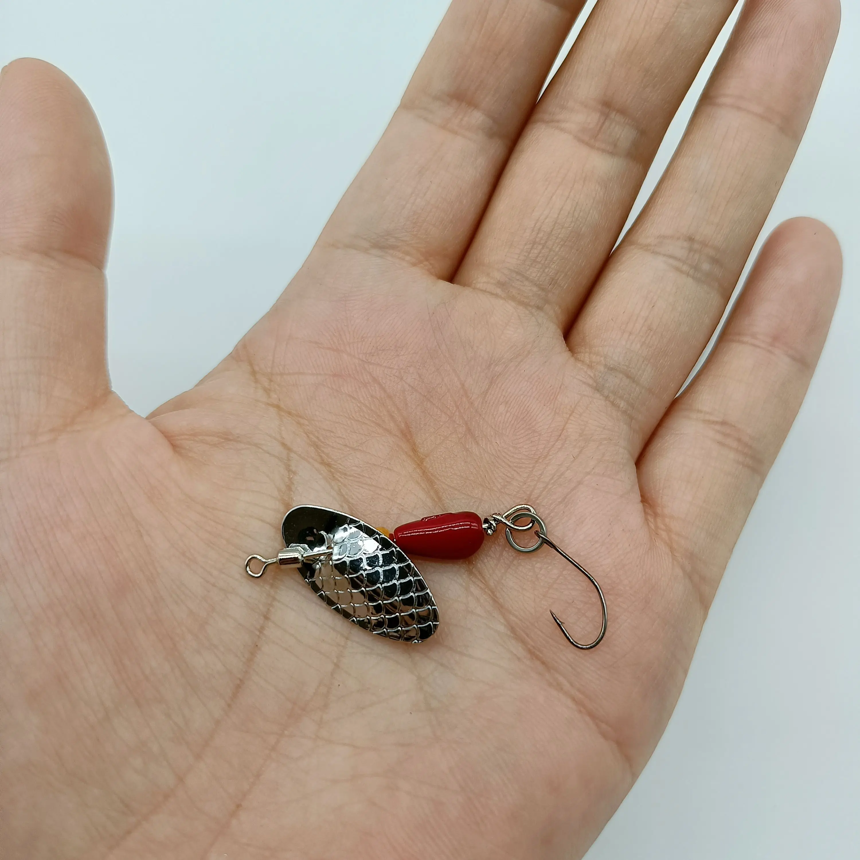 DUODUOYU 1PCS Metall Rotierenden Spinner Köder Köder 2,5g/4,5g Forelle Harten Köder Spinner Köder Künstlerische bass Köder Angeln Locken – Detail 10