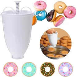 Molde Manual para hacer Donuts, dispositivo dispensador de plástico para hornear, herramienta de pastelería para cocina y postre