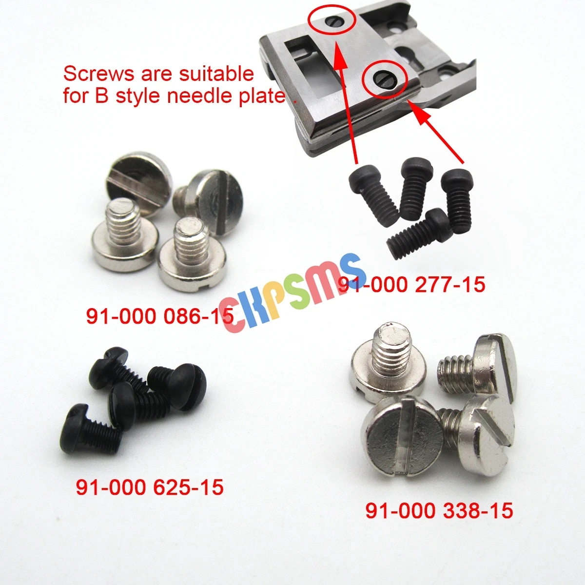 4SET SCREWS Compatible with PFAFF 335 335G NEEDLE PLATE& BASE&FEED DOG&POSITION FINGER