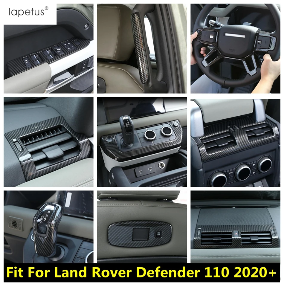 

Water Cup Panel / Steering Wheel / Air AC Vent Outlet / Window Lift Cover Trim Accessories For Land Rover Defender 110 2020-2023