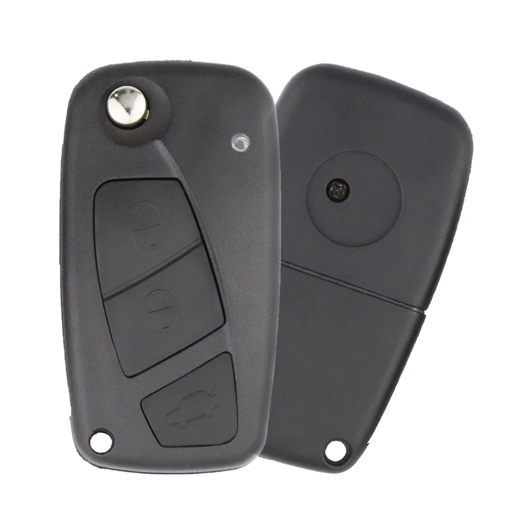 YIQIXIN Folding Key Shell Replacement 3 Button Case Cover For Fiat 500 Panda EVO Idea Punto Ducato Stilo Doblo Bravo Fiorino Fob