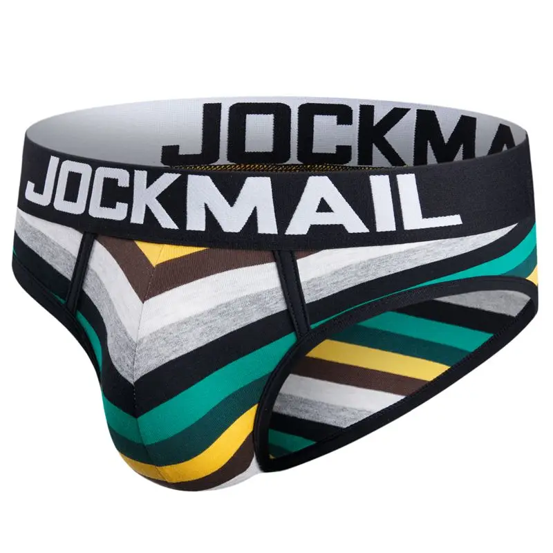 JOCKMAIL Brand Low Waist Sexy Men Underwear Briefs Gay Penis Pouch Wonderjock Men Bikini Brief panties Man Sleepwear Cotton