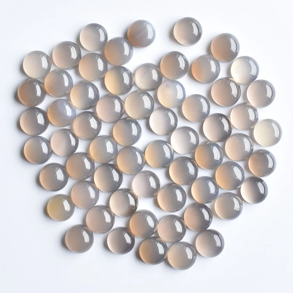 Großhandel 50 Stück/Los, modische, hochwertige, sortierte Naturstein-Cabochon-Perlen für Schmuckzubehör, 8 mm, kostenlos. – Detail 13