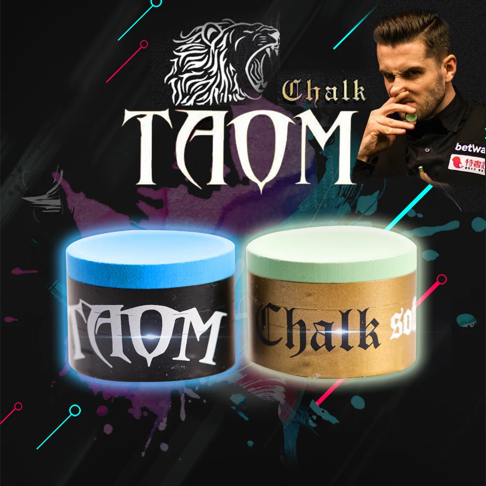 TAOM PYRO CHALK / TAOM SOFT CHALK Optimized for Pyramid Snooker， Pool, and Carom Professional Billiards Chalk Pool Game Snooker