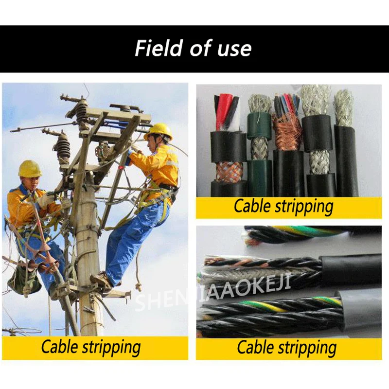 BX-30 Multifunctional Wire Stripper Insulated Wire Overhead Peeling Knife Flexible Adjustment Cable Stripping Machine