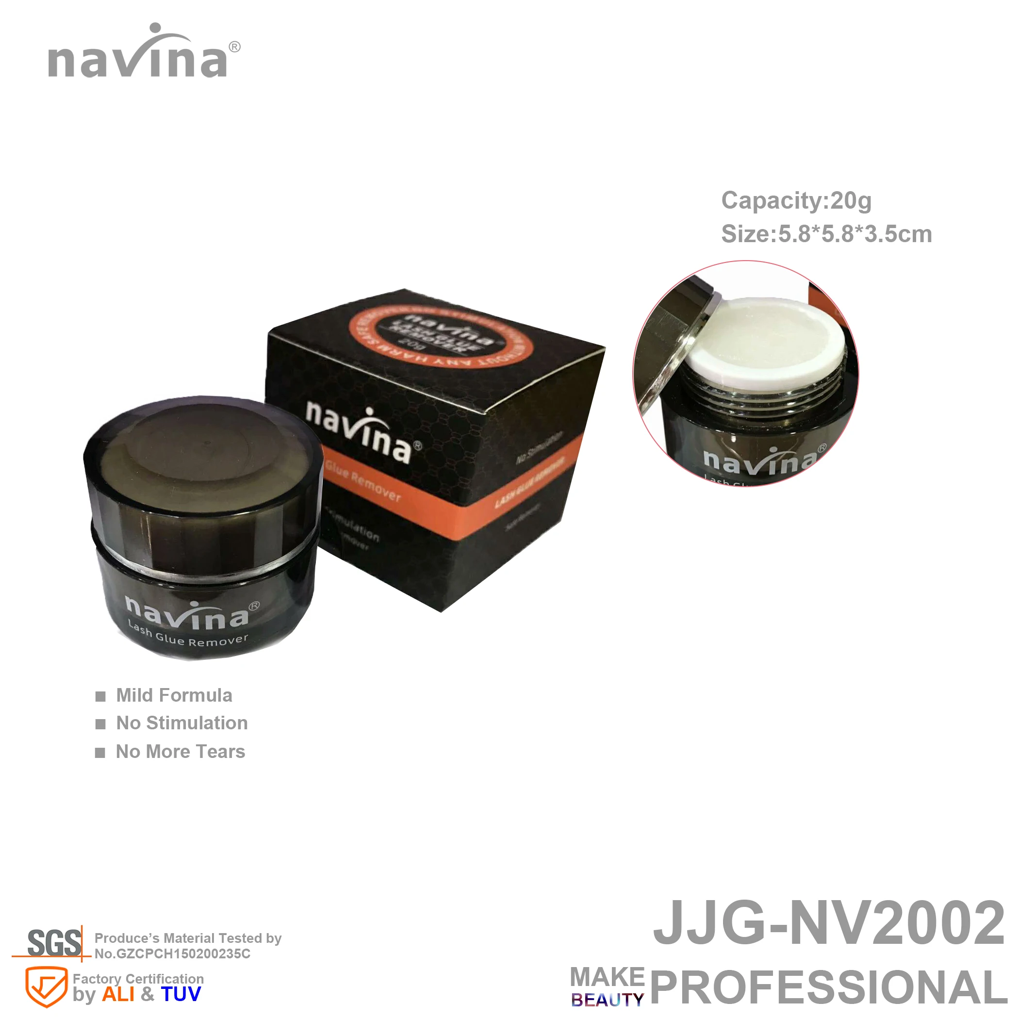 

navina glue remover, 5pcs/lot, No stimulation, No allergy, and No More Tear,Easy work and comfortable.