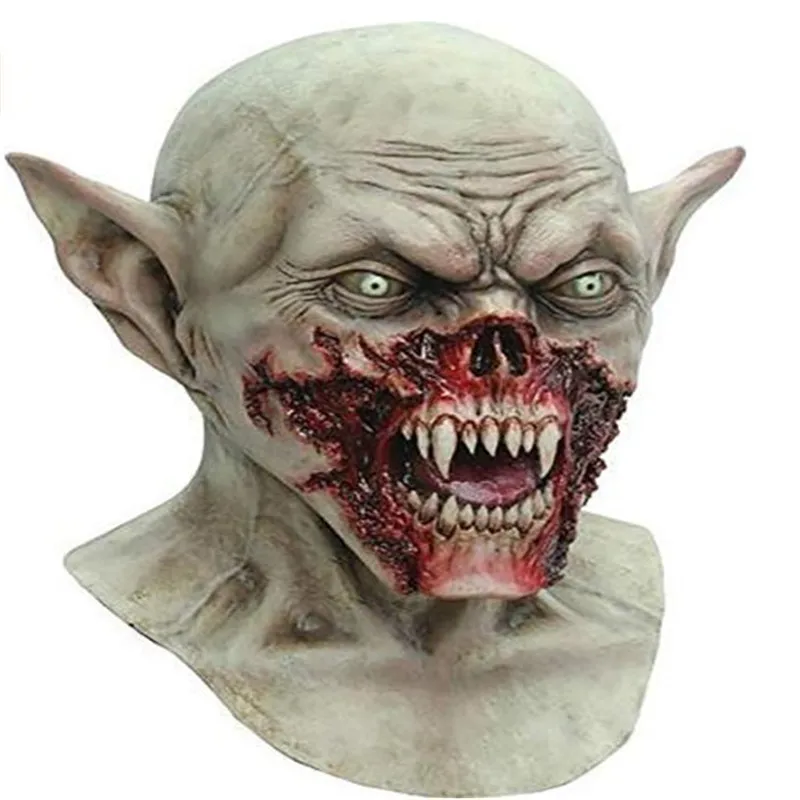 

Adult Halloween Bloody Scary Horror Mask Zombie Monster Vampire Mask Latex Costume Party Full Head Cosplay Mask Masquerade Props