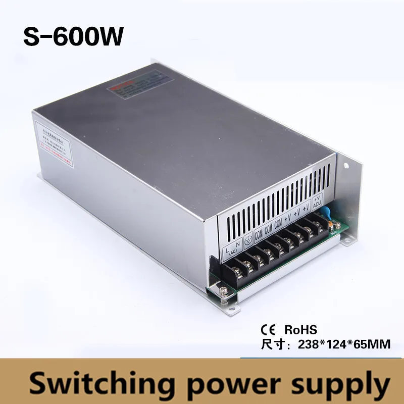 

600W Switching Power Supply SMPS adjustable output voltage AC-DC 12V 50A 15V 40A 24V 25A 48V 12.5A S-600W