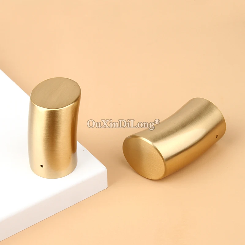 4PCS Brass Ox Head Horn Crutch Elbow Copper Foot Cover Official Chair Stool Sofa Armrest Covers Water Chestnut Foot GF584