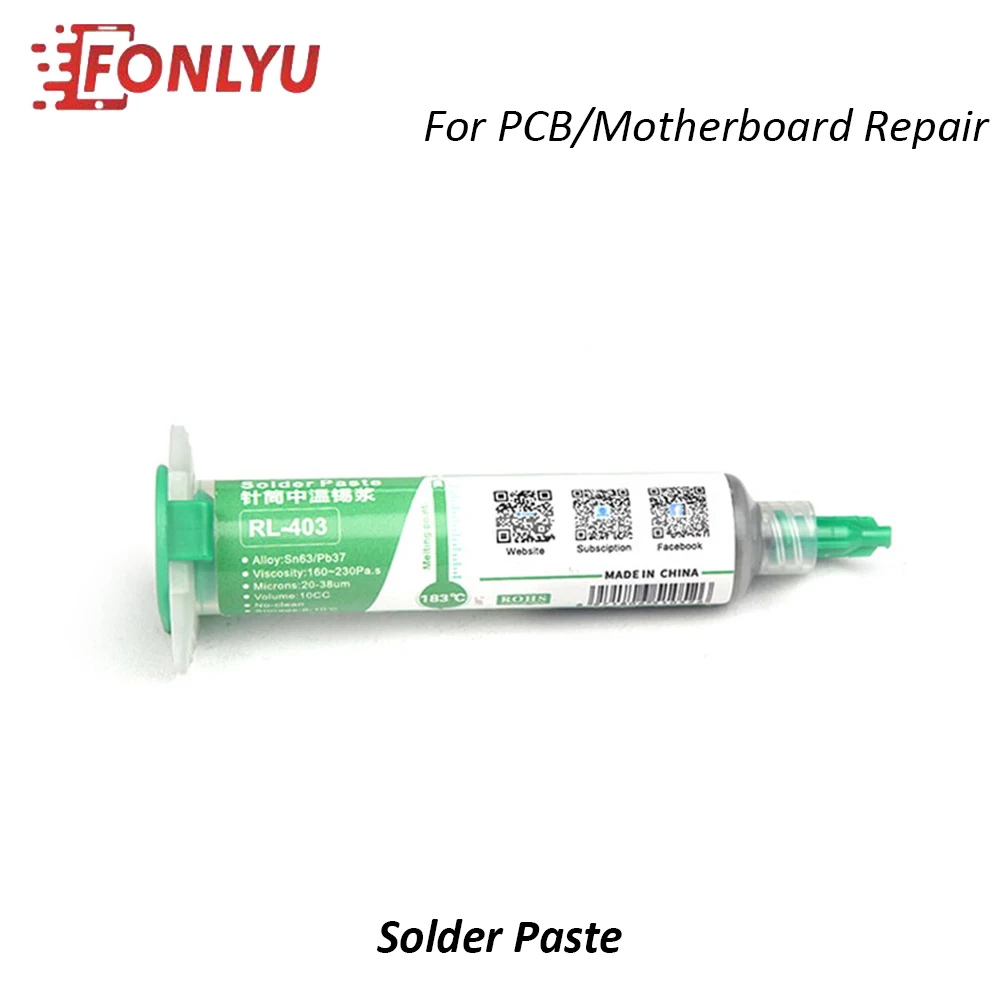 

RELIFE RL-403 Solder Paste Flux No-clean Original Soldering Paste For Phone Sn63 Pb67 Repair Tool 183℃ High Quality