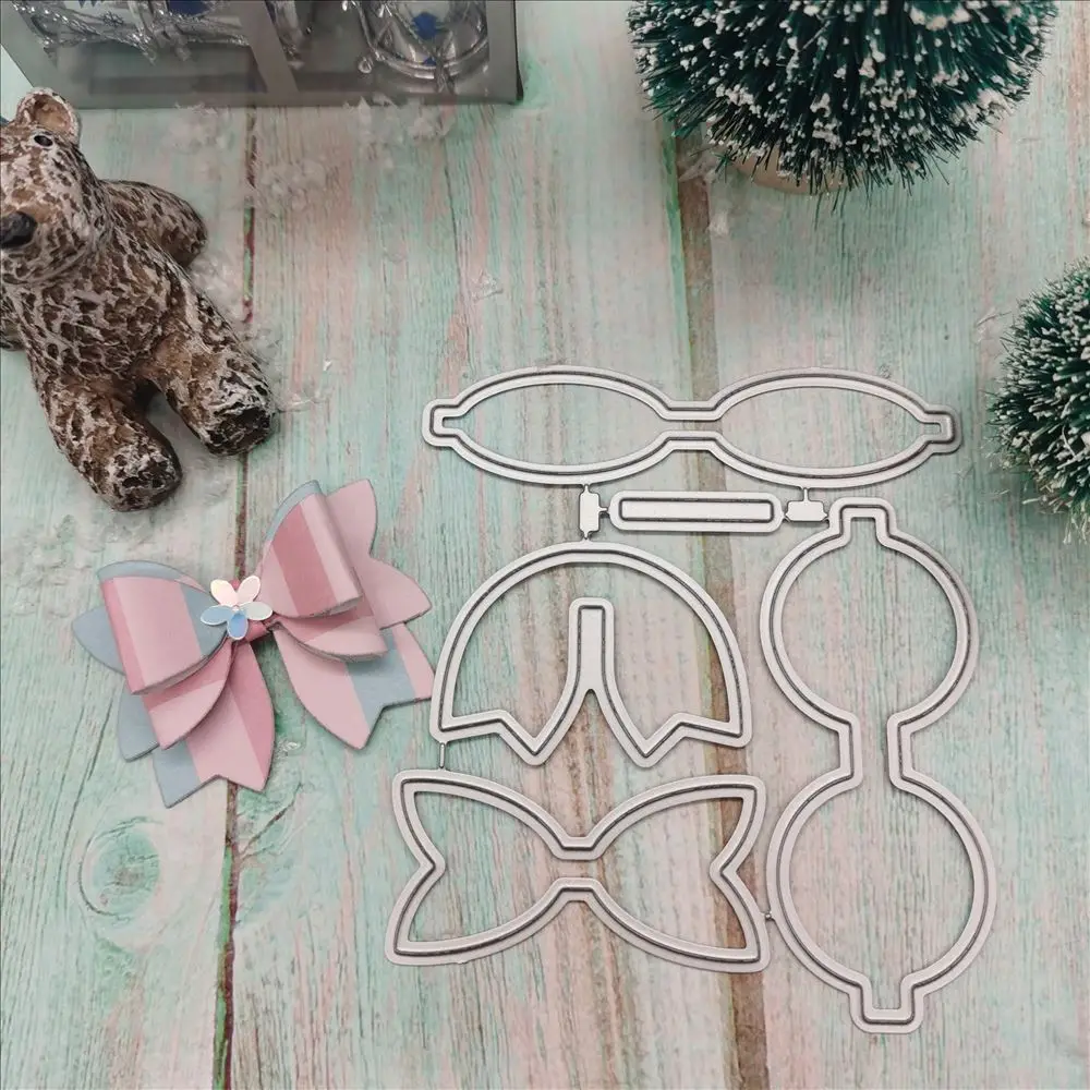 bow-knot dies stencil Metal Cutting Dies new  Paper Card Decorative Craft Dies Embossing Die Cuts New 2021