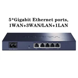 tp-link vpn router load balancing router wifi router AC enterprise TL-R483G Multi-WAN Gigabit 1WAN+3WAN/LAN+1LAN 1000Mbps RJ45