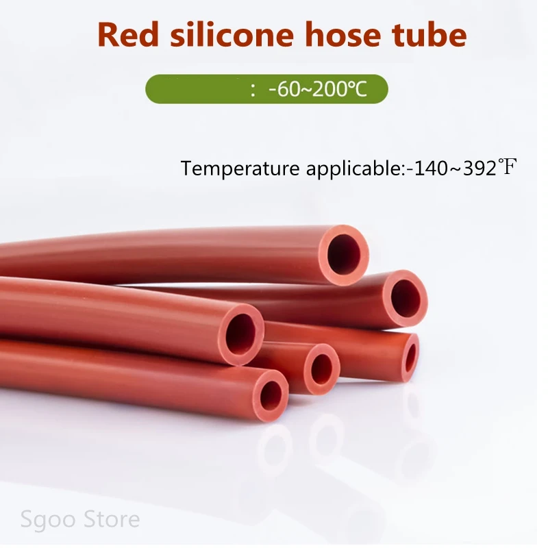 1M Red ID 3/4/5/6/7/8/9/10 mm Auto Car Vacuum Silicone Hose Racing Line Pipe Tube Car-styling