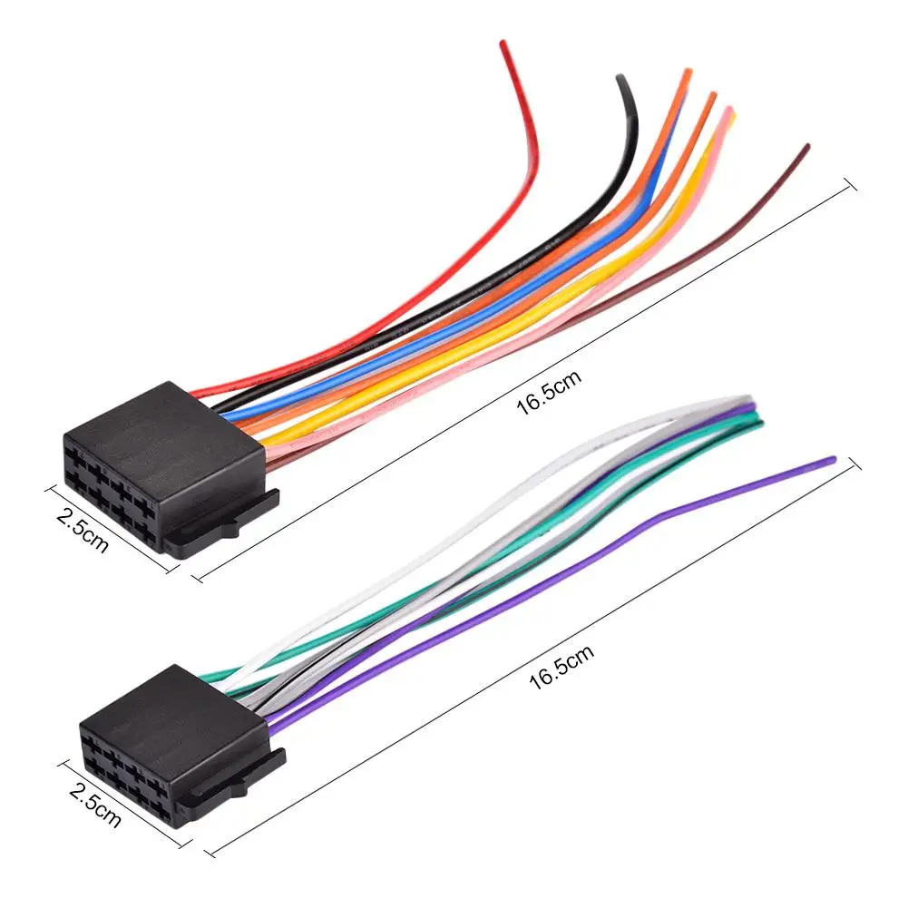 2 Din Car Radio MP5 Power Cable Cord Universal Car Radio Audio Power Wiring Harness for car MP5 Player Accessories Power Cable