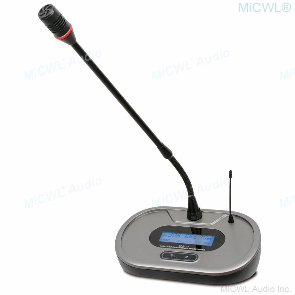 High-end Wireless Conference Meeting Room Microphone System 4 Desktop Gooseneck Professional Digital System Mute Button