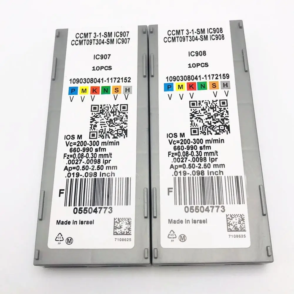 Herramienta de torneado interno, piezas de torno de inserción de carburo, CNC Tokarnyy CCMT, 10 piezas, CCMT09T304 SM IC907 IC908 32,51