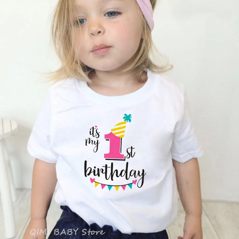 It\'s My First Birthday Family Matching Clothes Mommy Daddy and Daughter Son Birthday Tshirts Outfits  Girl Boy Party Tee