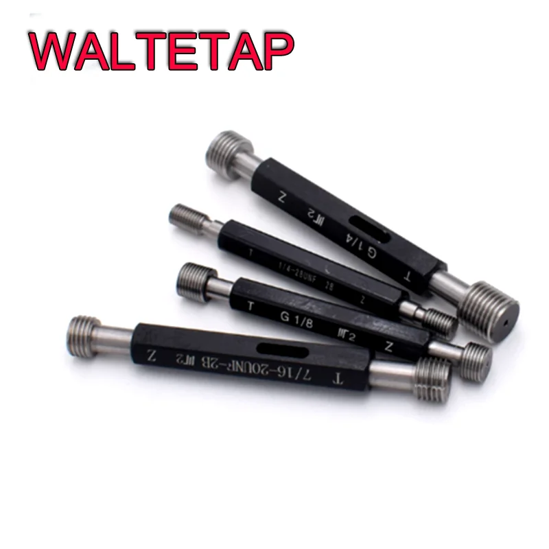 WALTETAP Steel Mer-cury Gage Thread Plug Gauge High Quality wholesale M1 M2 M3 M4 M5 M6 M7 M8 M9 M10 M11 M13 M14 M16 M18 M20 M24