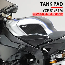 For Yamaha YZF R1 R1M YZFR1 YZF-R1 2015 - 2021 Side Fuel Tank pad Tank Pads Protector Stickers Decal Gas Knee Grip Traction Pad