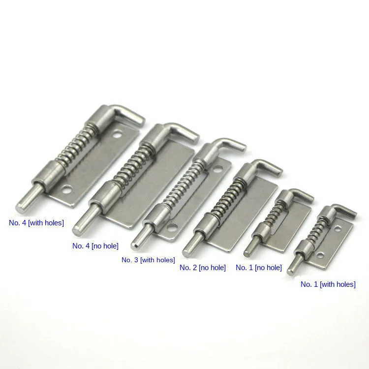 JD Stainless Steel 304 Spring Bolts Industrial Cabinet Flat Welding Distribution Cabinet Spring Latch Bolts Hardware