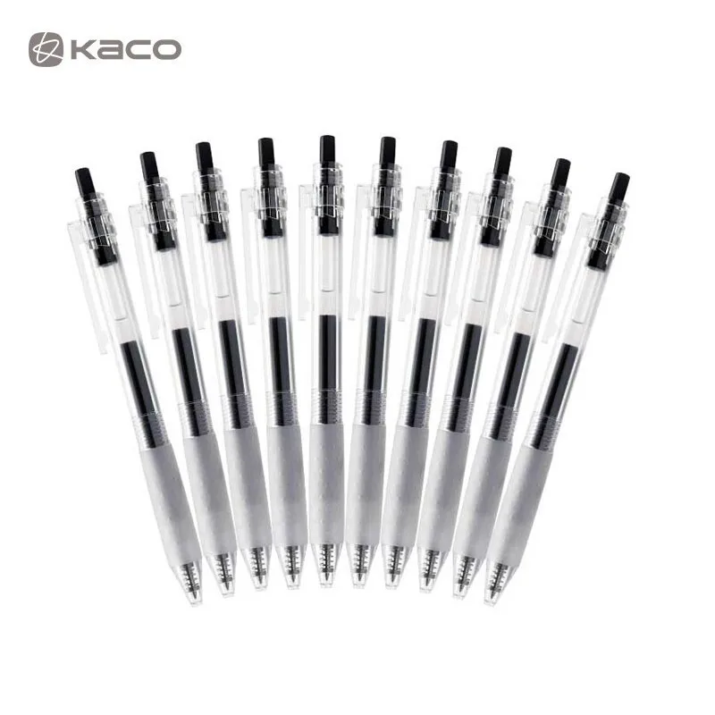 

Гелевые ручки KACO KEYBO, 0,5 мм, черные/синие/красные/темно-синие чернила, шариковые ручки с нажимными пулями для школы и офиса, ручки для тестирования, канцелярские принадлежности