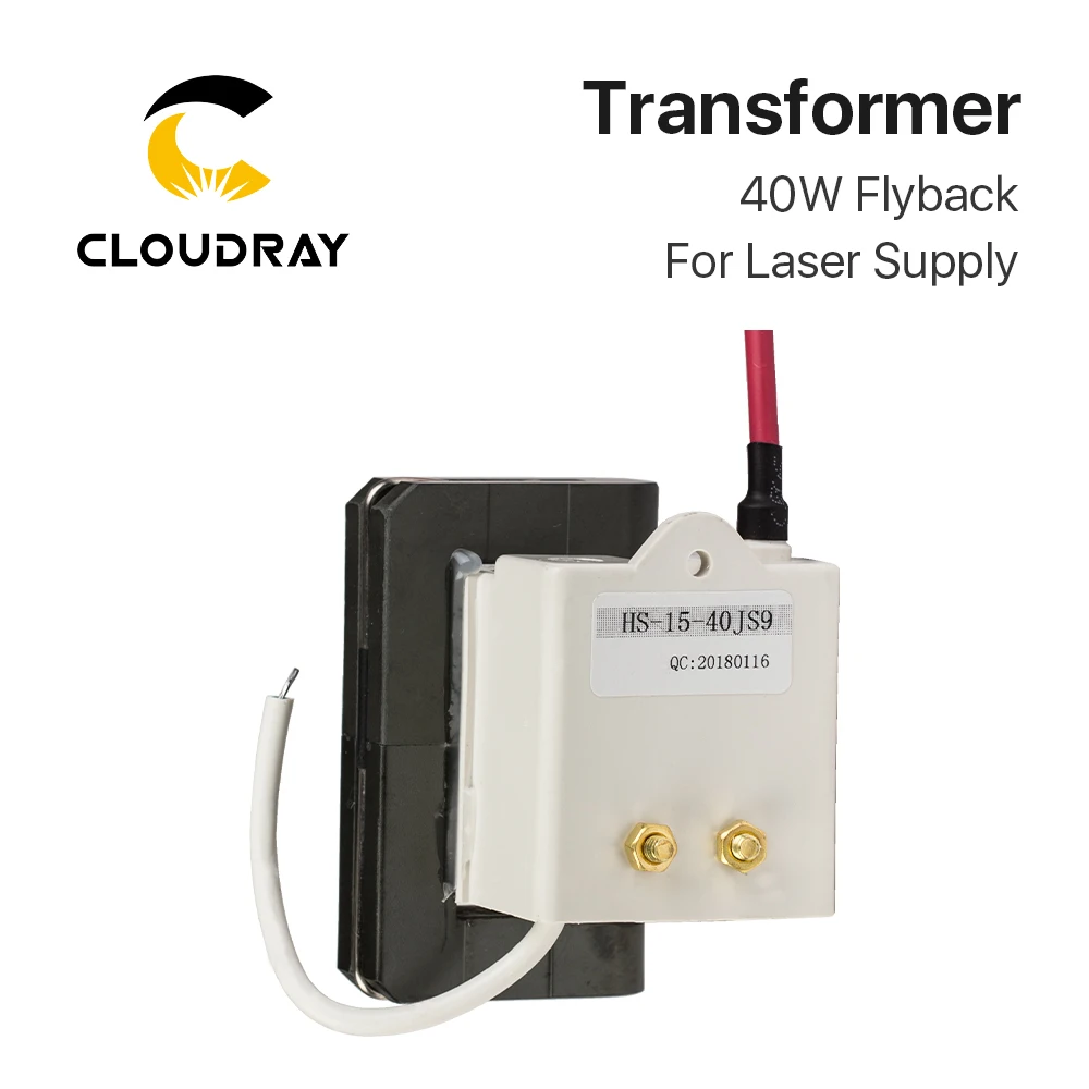 Cloudray – transformateur Flyback haute tension 40W, modèle C pour alimentation Laser CO2 40W