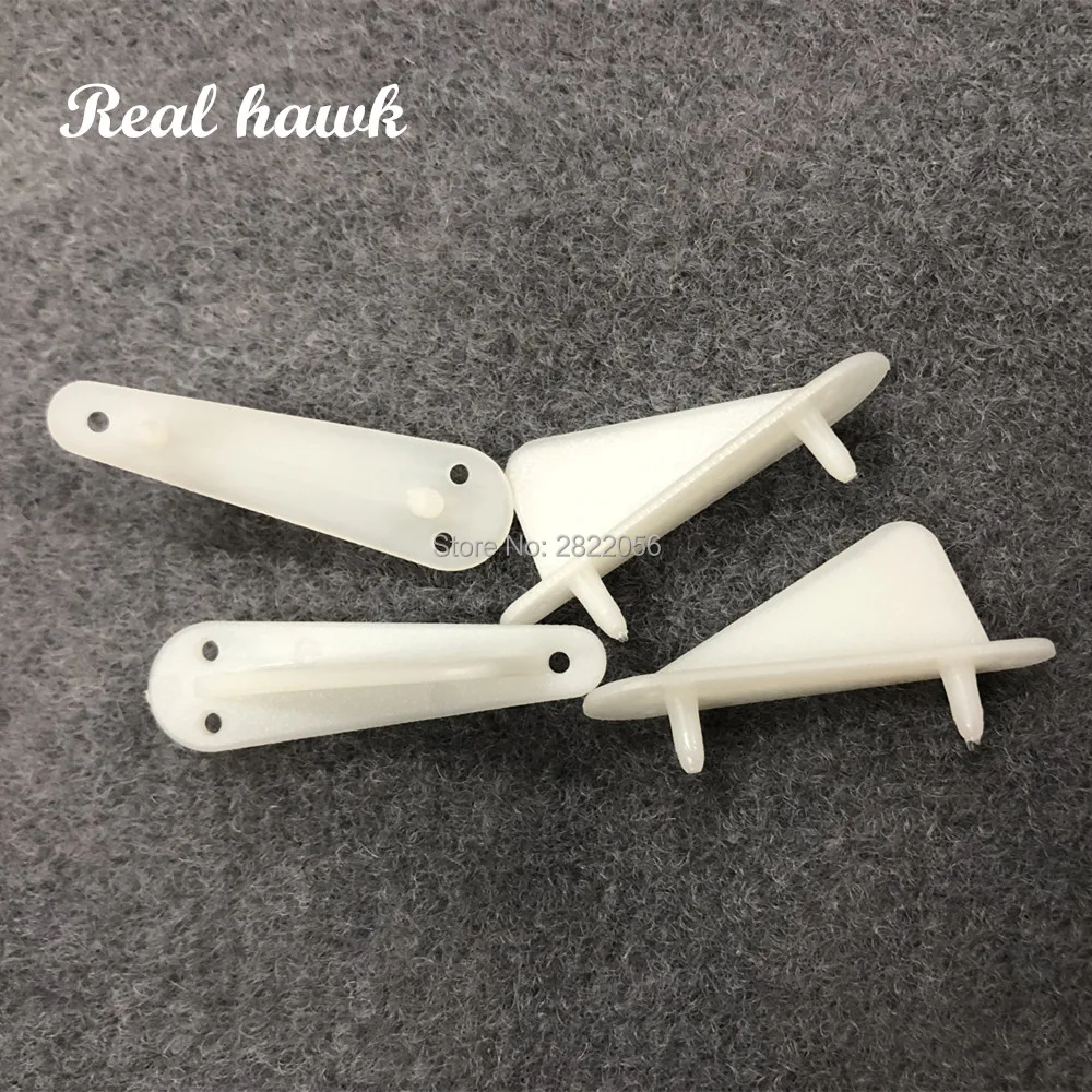 4pcs White triangular nylon fixed tip protector wing retainer Wing Skids Prevent wing friction damage fixed-wing aircraft parts