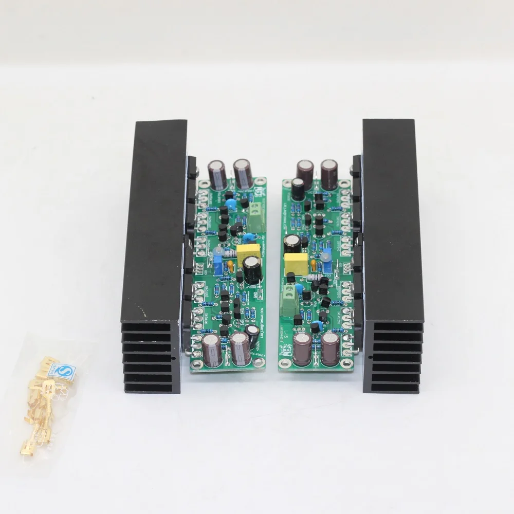 1 Pair Heat Sink L15 Finished Power Amplifier Board Dual Channel Amp Assembled Circuit Board 150W 2PCS IRFP240 IRFP9240