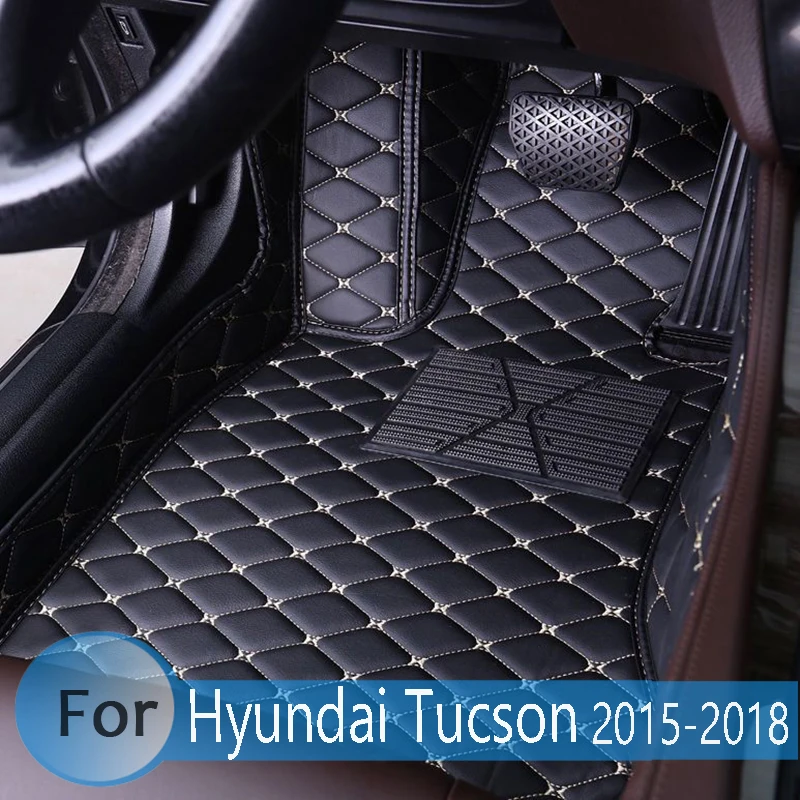 Car Floor Mats For Hyundai Tucson 2015 2016 2017 2018  Car Interior Accessories Wire loop Carpets