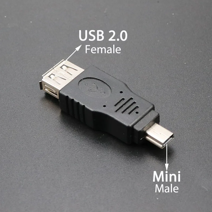 ChengHaoRan 마이크로/미니 USB 또는 USB 2.0 남성 여성 USB 플러그 잭 전원 커넥터 전화 이어폰 PC MP5 충전 어댑터