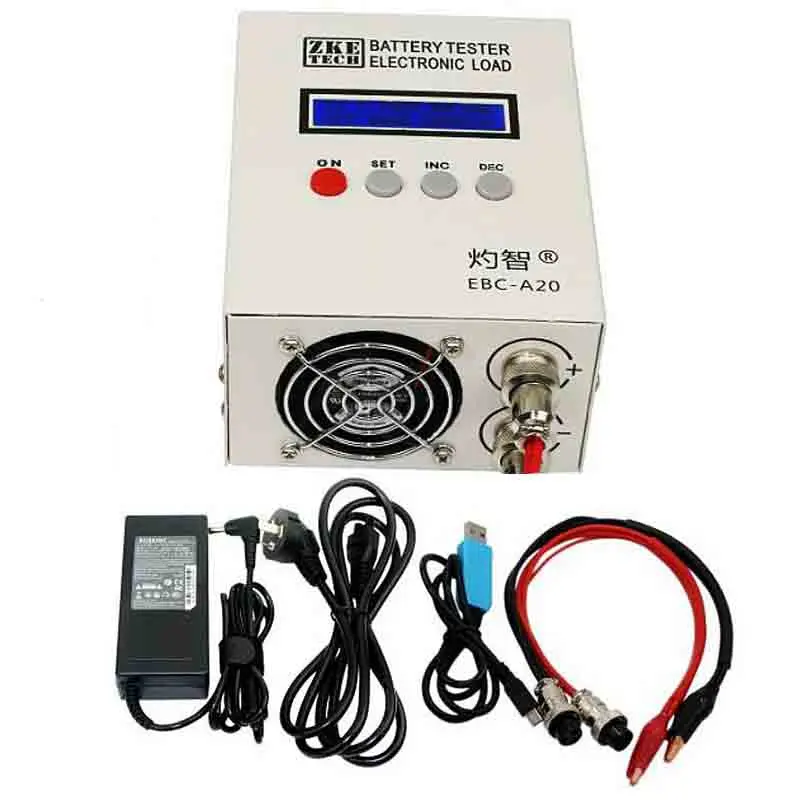 Battery capacity tester lithium lead acid lithium iron ternary charge and discharge instrument 5A charge 20A discharge