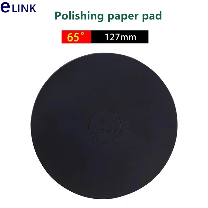 Imagem -04 - Optical Fiber Grinder Rubber Pad Corners Pressurizado 127 mm Round Polishing Paper Pad Manual Plate Glass