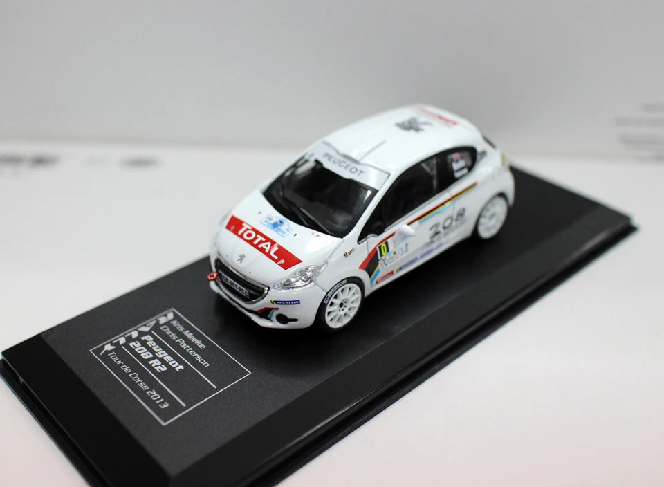 XUFQRAN – Peugeot 208 T16 WRC 2014 échelle 1/43, Moulée En Alliage, Boîte Transparente, Base Incluse