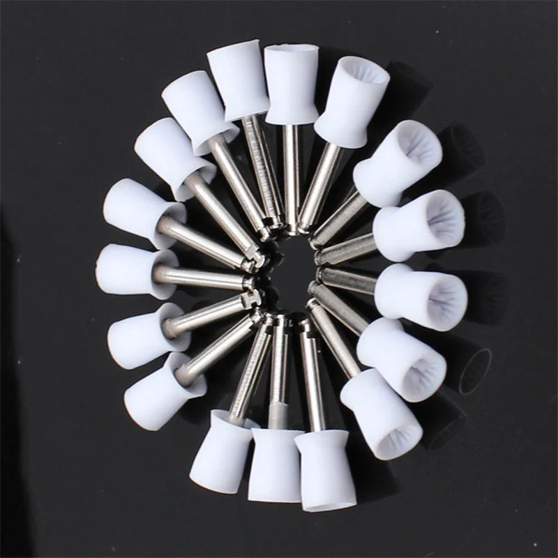 10pcs Dental Polishing Cup Dental Bending Machine Polishing Brush Polisher Prophy Cup Tooth Polish Oral hygiene Dental Lab Tools