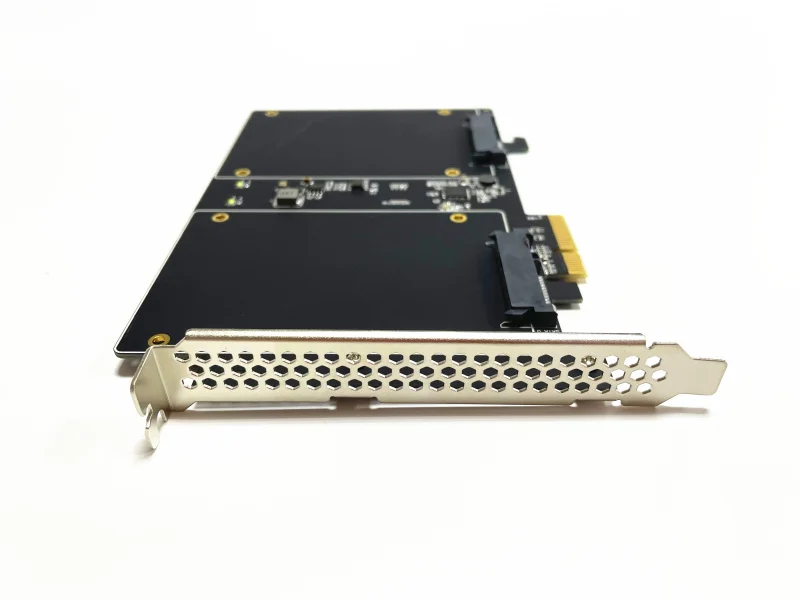 DEBROGLIE Nâng Cấp Mới Kép SATA III Để PCI-E X4 Thẻ Nhớ Mở Rộng Cho Máy Tính Thắng XP/ 7 / 8 / 10 có Thể Nhóm Array