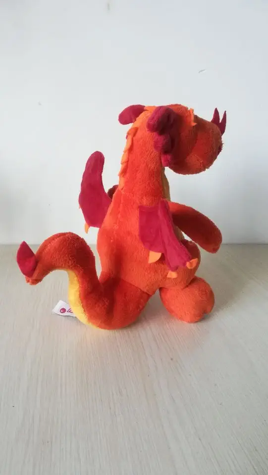 about 23cm cartoon orange dinosaur plush toy Pterosaur soft doll baby toy birthday gift w2244