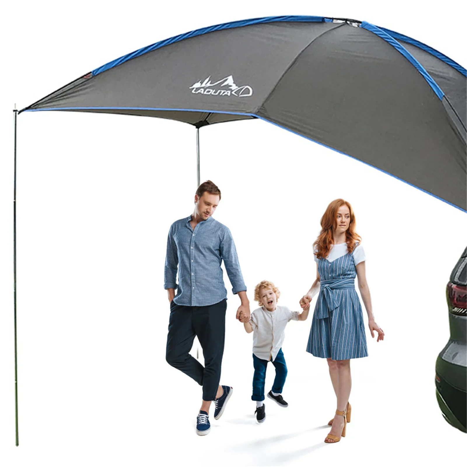 

Car Rooftop Awning Waterproof Auto Traveling Tent Car Side Awning Anti-UV Camping Tent For SUV MPV Trailer Self-driving Beach