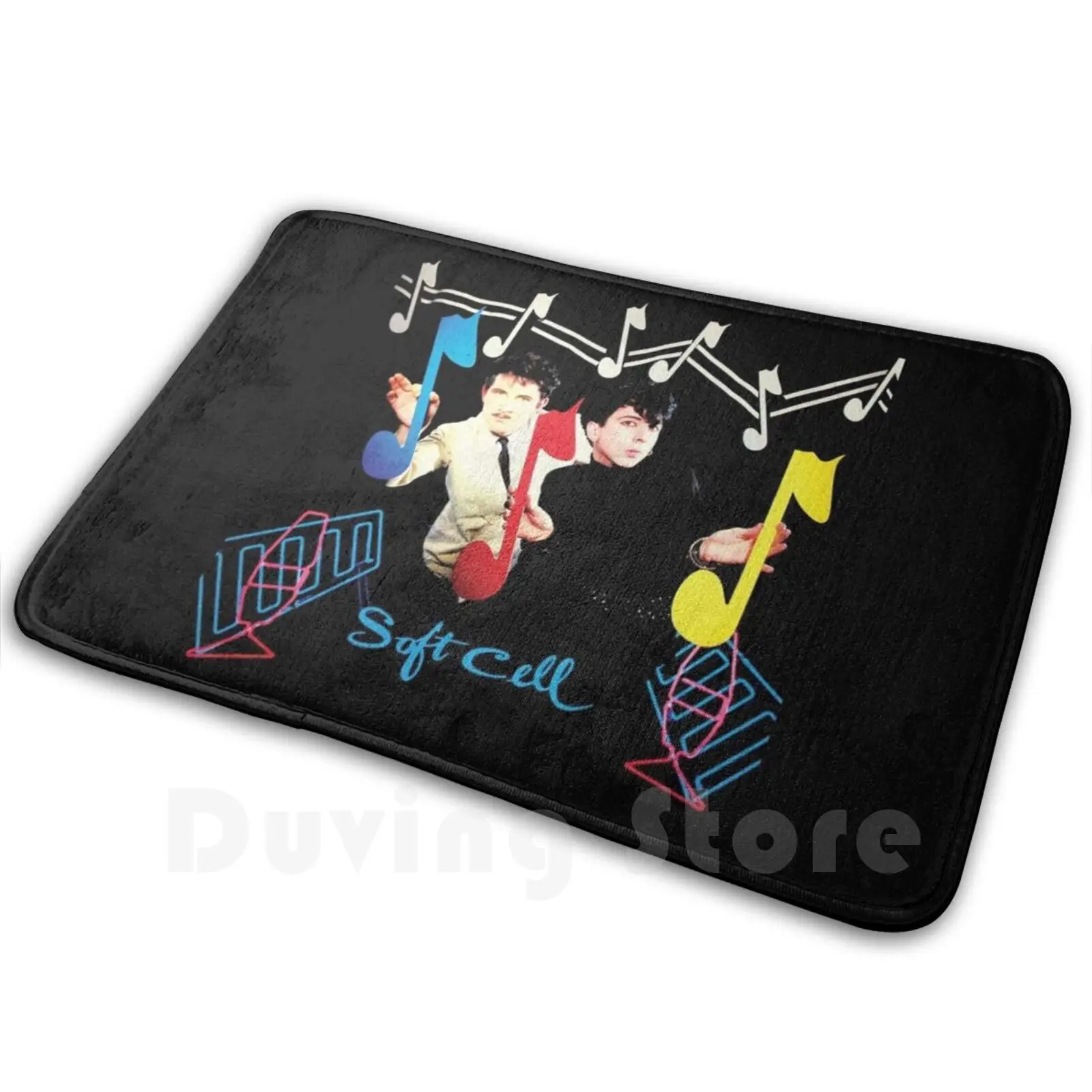 Soft Cell Carpet Mat Rug Cushion Soft Non-Slip Soft Cell New Wave Synthpop 1980s 80s Marc Almond Tainted Love Sex Dwarf