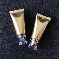 10/30/50pcs Gold Plastic Soft Bottle 30g 30ml Cosmetic Facial Cleanser Cream Empty Squeeze Tube Shampoo Lotion Bottles