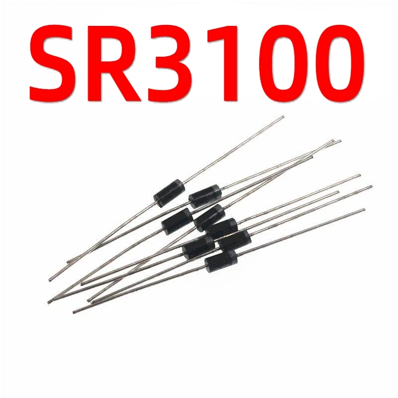 20pcs/lot SR3100 DO-27 DIP Schiottky Diode 3A/100V