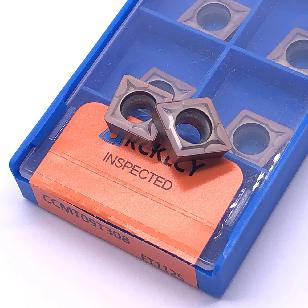 10個rcklcy CCMT09T308 FT1125高品質cncステンレス鋼切削工具タングステンツールビット旋盤超硬インサート