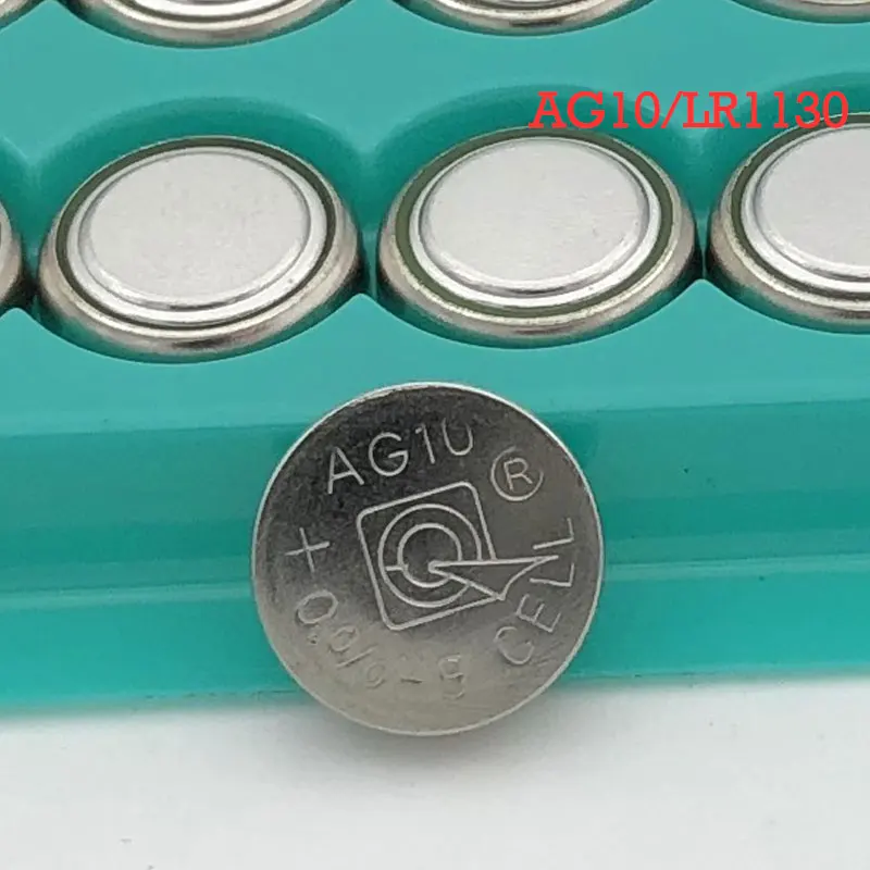 Factory Wholesale 500 PCS Watch Battery 1.55V AG10 LR54 LR1130 L1131 389189 Alkaline Button Battery Button Cell for Remote