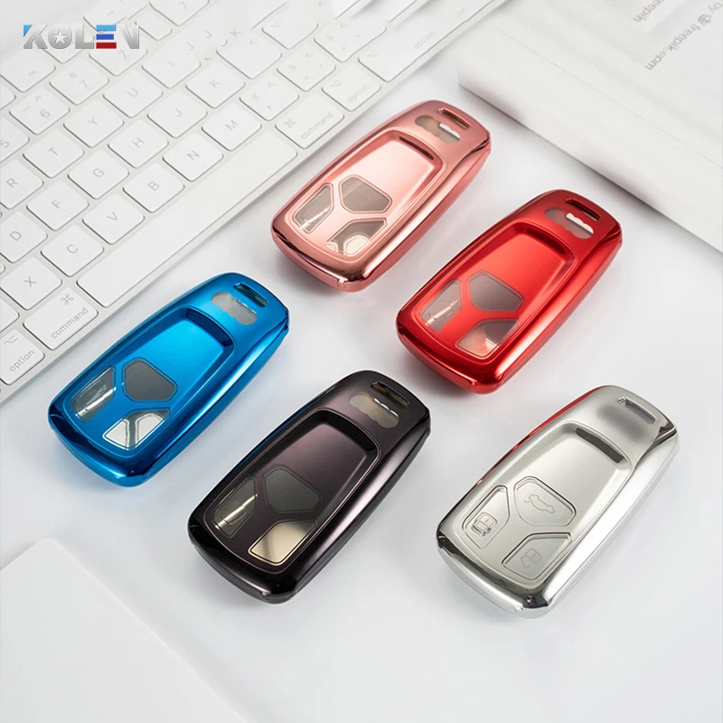 

Мягкий ТПУ чехол для автомобильного ключа с дистанционным управлением, полное покрытие для Audi A4L A5 A6 S4 S5 S6 C6 B6 B7 B8 S7 TT TTS RS QT купе родстер, защитный чехол