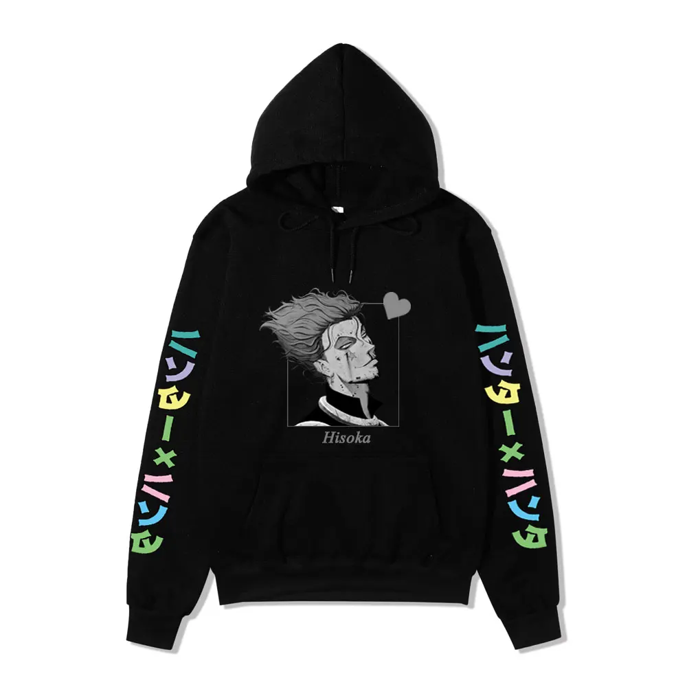 Japanese Anime Hoodies Hunter X Hunter Men Women Pullovers Hoodies Sweatshirts Killua Zoldyck Hisoka 90s Hoody Tops Mens Hoodies