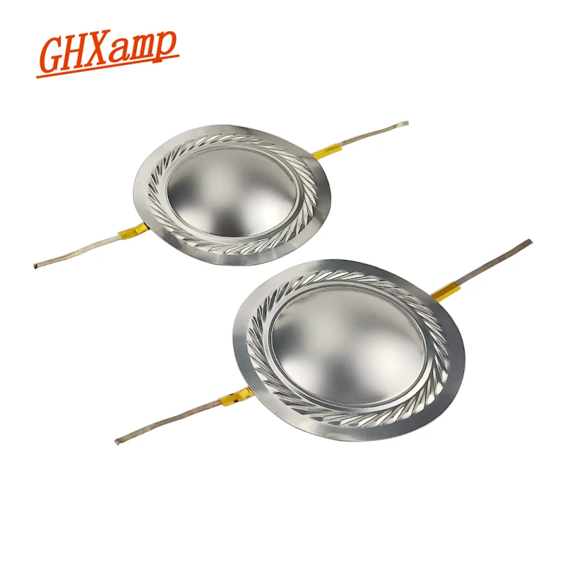 GHXAMP 34.4mm 34.5 Core Treble Voice Coil Titanium Film Diaphragm Copper Clad Auminum Coil Commonly Speaker Repair film 1 Pairs