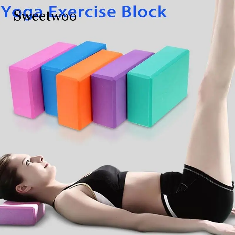 Yoga Block Brick Foam 1Pcs Gym Exercise Fitness Foam Set Workout Fitness Bolster Pillow Cushion EVA Training Body Shaping