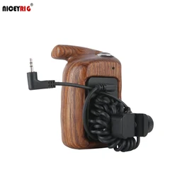 Niceyrig Left Side Wooden Handle Grip with Video Record Start/Stop Remote Trigger for Fujifilm XT-4/XT-3/XT-2