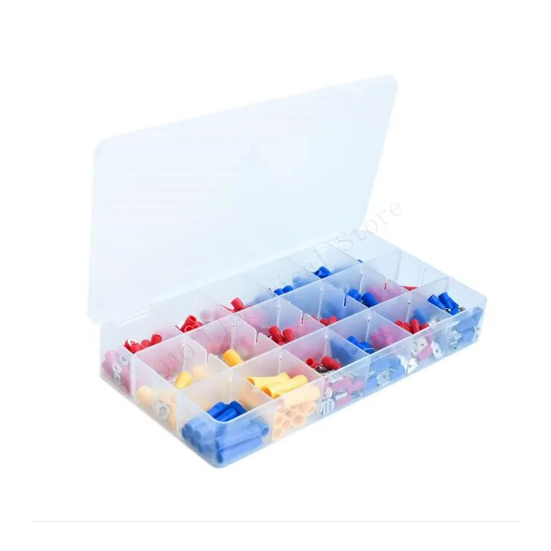 300Pcs Elektrische Draad Crimp Terminals Kit Geïsoleerde Terminator Spade Butt Connectors Rood Geel Blauw Diverse Terminales Set