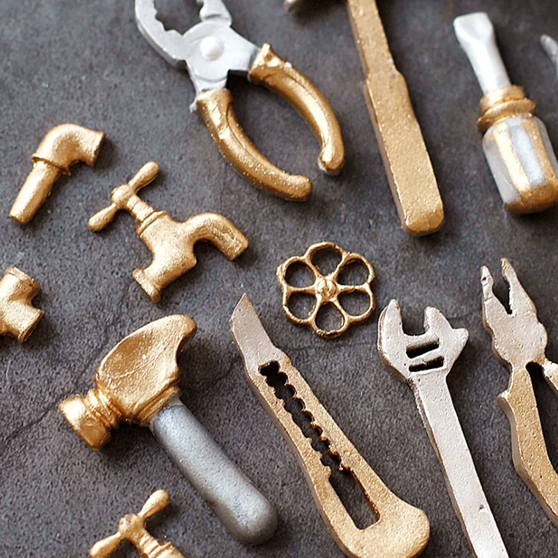 Multiple Hardware Spanner Gear Water Pipe Silicone Mold Household Cake Decorating Baking Tools Candy Chocolate Fondant Moulds