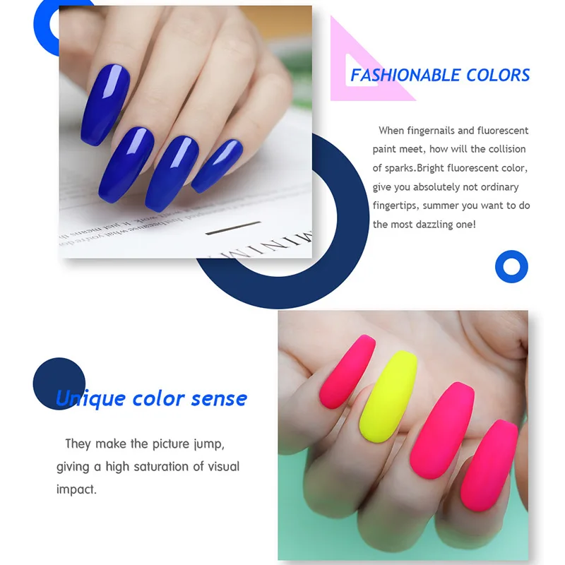 Arte Clavo Gel Nagellak Led Lamp Fluorescerende Kleur Manicure Matt Base Top Coat Losweken Semi Permanant Nail Gel vernissen